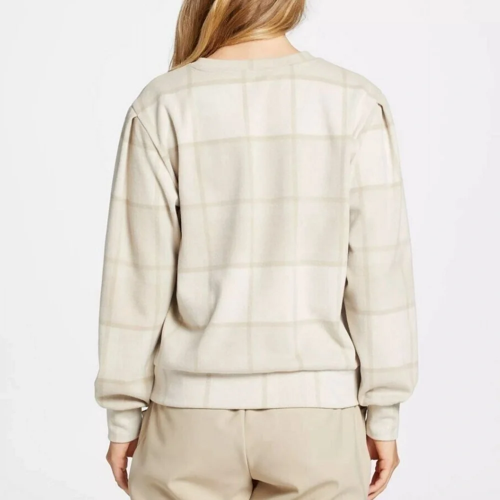 Alpine Design Relaxed‎ Fit Crewneck Tan & Cream Sweater Large